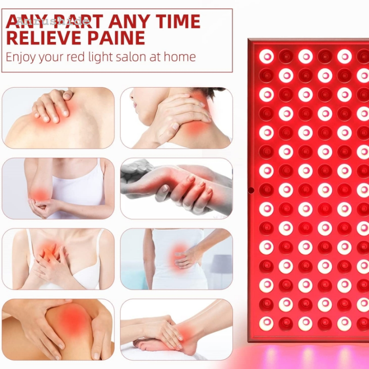 Anrushide LED Red Light Therapy Panel Lamp for Facial Anti Aging Skin ...