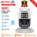 8MP 4K PTZ WiFi IP Camera Security Protection Dual Lens Screen Color Night Vision Auto Track CCTV Surveillance Camera ICSEE APP WD. 