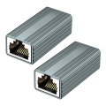 10Gbps RJ45 Connector Female to Female Gigabit Network Extender for Cat8 Cat7 Cat6 Cat5 Ethernet Cable Adapter 2Pcs. 