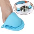 2Pc Silicone Oven Mitts Heat Resistant Gloves Tray Dish Holder Anti-slip Pot Mitten Finger Protector Cooking Baking Tools. 