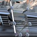 6 Points Solid Fold Gravity Car Phone Holder Air Vent Mounts Cell Phone Holder in Car Mobile Android Auto Universal GPS Stand. 