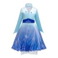 3 5 6 8 10 Years Girls Elsa 2 Costume Kids Halloween Cosplay Princess Dress Children Birthday Party Frocks Clothes Up. 