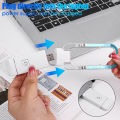 1/3Pcs USB Rechargeable LED Book Reading Light/ Portable Bookmark Eye Protection Bedside Clip Lamp/ White Adjustable Light. 