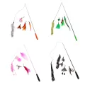 huanhuang® Telescopic Cat Teasing Interactive Stick Feather Wand with Bell Pet Supplies. 