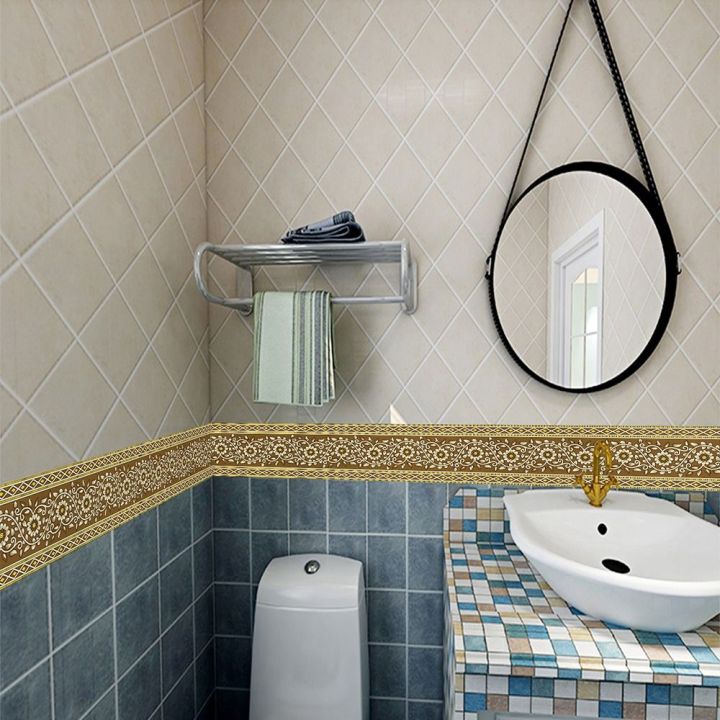 Art%20Mural%20Self%20Adhesive%20Waist%20Line%20Waterproof%20Skirting%20Line%20Baseboard%20Wallpaper%20Kitchen%20-%20Image%204