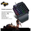 F6 Wired Single Handed RGB Backlight Gaming Keyboard 39 Keys One Hand Ergonomic Game Keypad for PC Laptop Pro PUBG Gamer. 