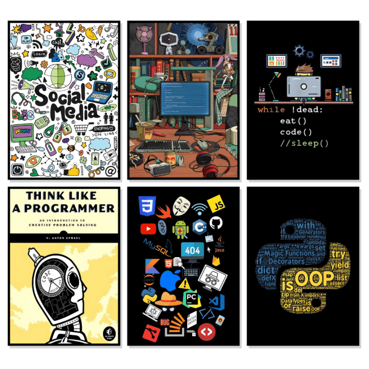 A3/A4%20Size%20%20Framed%20wall%20posters%20Programming%20Coding%20Geek%20computing%20python%20wall%20posters%20wall%20decorations%20for%20any%20room%20-%20Image%202