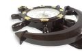 Antique Model Anchor Wall Clock / Easy To Read / Quality & Standard / Teak Color / Battery Operating (1xAA 1.5V). 