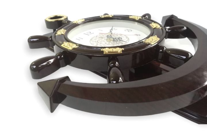 Antique%20Model%20Anchor%20Wall%20Clock%20/%20Easy%20To%20Read%20/%20Quality%20&%20Standard%20/%20Teak%20Color%20/%20Battery%20Operating%20(1xAA%201.5V)%20-%20Image%207