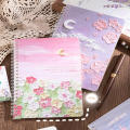 School Supplies Inside Page Cover Notepad Horizontal Line Creative Thickened A5 Coil Book. 