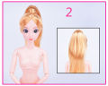 【Fanco Toy store】Moveable Joints Doll Body Solid Cake Baking Princess Naked Body For Dolls With Head Female Figure. 