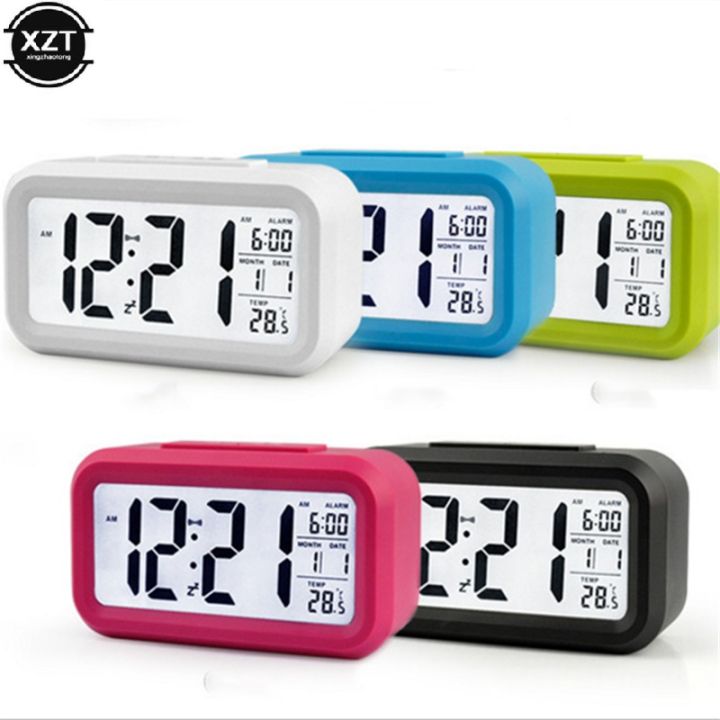 Time Clock Computer Stand Time Clock Electric Desktop Table Clock Electronic Alarm Digital Big ...