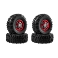 RC Car Wheel Hubs and Tires Set for MN MODEL 1/12 MN82 LC79 MN78. 