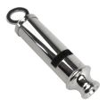 Long whistle made of metal. 