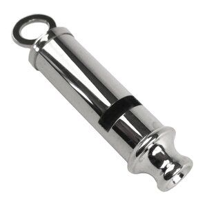 Long whistle made of metal