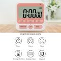LCD Digital Screen Kitchen Timer Alarm Clock Large Display Home Cooking Count Up Countdown Multifunctional Sleep Stopwatch Clock. 