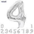 42CM / 16inch foil Number BALLOONS GOLD, SILVER, ROSE GOLD, Birthday Party, Anniversary, Wedding Balloon. 