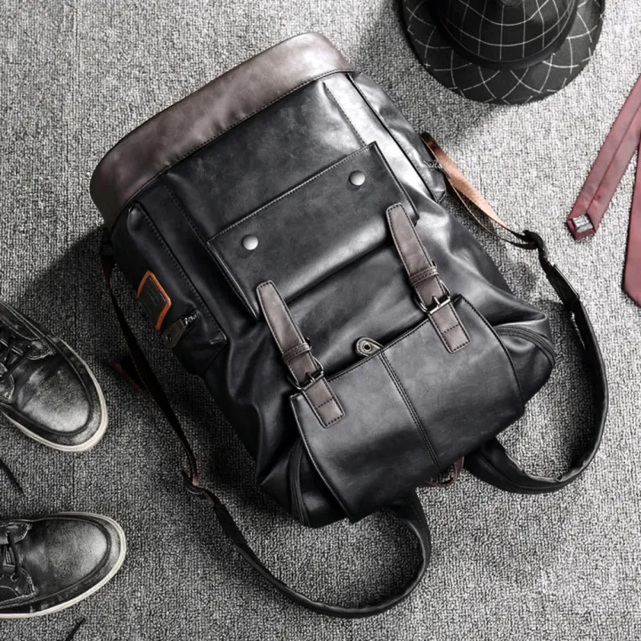 Soft%20Leather%20Leather%20Backpack%20Stylish%20High-Quality%20Large%20%20Bag%20Multi-Pocket%20Rucksack%20for%20Business%20Travel%20Casual%20Wear%20College%20Students%20Professional%20Use%20Urban%20Commuter%20-%20Image%209