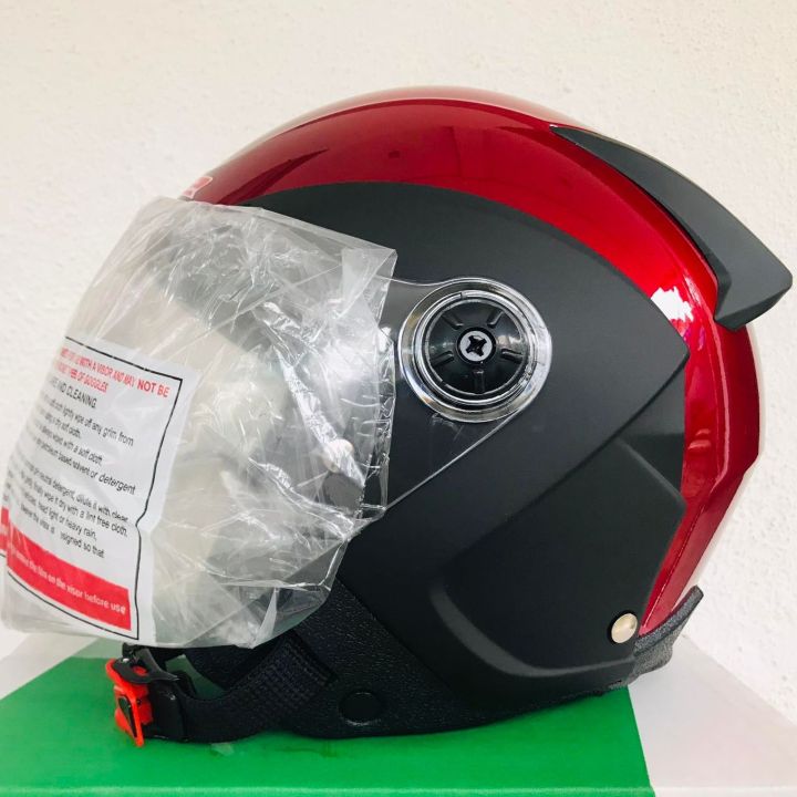 UP%202%20Alien%20Red%20Shine%20Motor%20Bike%20Helmet%20SLS%20Certified%20-%20Image%203