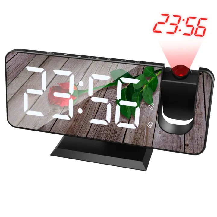 Multifunction Clock Large Screen Clock Projection Clock FM Clock LED ...