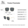 LouisWill Sunglasses For Women Retro Big Square Sunglasses For Girls Vintage Brand Shades Progressive Metal UV Protection Glasses Silicone Nasal Tray Oversized Fashion Sunglasses For Female Excellent Quality. 