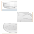 20 Pack Plant Saucers Drip Tray 6 Inch Clear Plastic Flower Pot Saucers for Indoor Plants, Plant Drip Tray for Pots. 