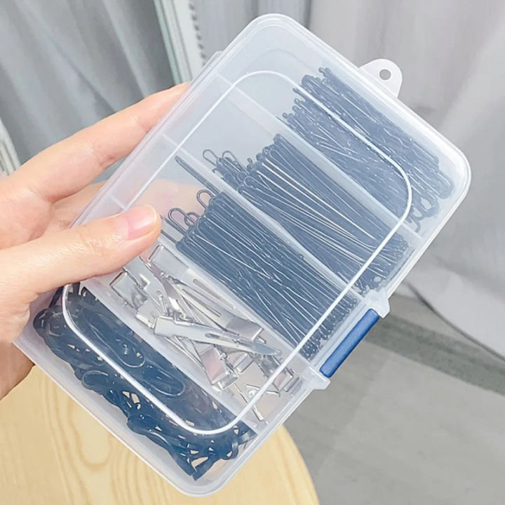Clear%205/6-grid%20Portable%20Plastic%20Hair%20Clips%20Jewelry%20Storage%20Box%20Accessories%20Organizer%20Household%20Travel%20Supplies%20With%20Dust%20Proof%20-%20Image%204