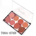 Miss Rose 8 Color Blush Glow Kit Face Powder Mineral Pigment Blusher Palette. 