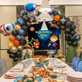 Outer Space Party Decoration Astronaut Rocket Ship Foil Balloon Galaxy/solar System Theme Kids Birthday Party Baby Shower Decora. 