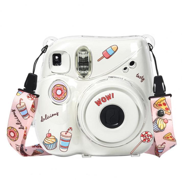 New%20Camera%20Case%20For%20Instax%20Mini%207%20Photo%20Bag%20Transparent%20Storage%20Crystal%20Strap%20Rope%20Sticker%20Three-Piece%20Set%20-%20Image%205