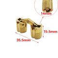 1Pcs  Copper  Hinges Cylindrical Hidden Cabinet Invisible Brass 8mm 10mm 12mm 14mm 16mm 18mm Door Small Box Hinge. 