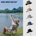 【HOT】 New Sun Hats For Men Outdoor Fishing Cap Wide Brim Anti-UV Protection Women Bucket Hat Summer Hiking Fisherman Caps. 