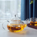 Heat Resistant Glass Tea Pot,Glass Teapot With Infuser Tea Leaf Herbal Coffee Pot Tea Set Practical Bottle Flower TeaCup. 