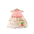 Yfashion Baby Girls Cotton Summer Sleeveless Dress Cute Lace Princess Sundress Casual Cotton Skirt For 1-3 Years Old Girls Cotton. 