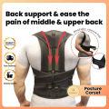 Huge Tree Orthopedic Back Support Belt Posture Corset Back Brace Support Men Back Straightener Round Shoulder Men's Posture Correc. 