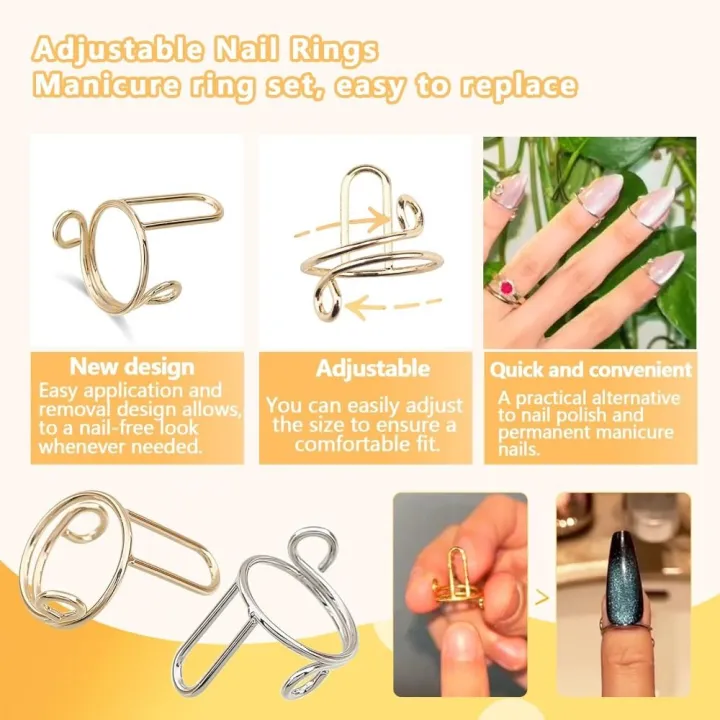 New%20Reusable%20Nail%20Rings%20Removable%20Causal%20Fingertip%20Nail%20Rings%20Gold%20Color%20Easy%20to%20Use%20Phalanx%20Ring%20Women%20Girls%20-%20Image%204