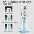 VGR V-203 IPX7 Waterproof Cordless Rechargeable Trimmer Pet Hair Clipper For Dog & Cat Blue Color Trimmer. 