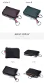 【ZIME】Smart King New For Men  Cow Leather Key Holder Zipper  Bag Multifunction Card Holder. 