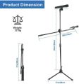 Universal 2 in 1 Mic Stand Microphone Tripod Floor Stand Adjustable Microphone Clip Holder Detachable Double-headed Stage Microphone Stand. 