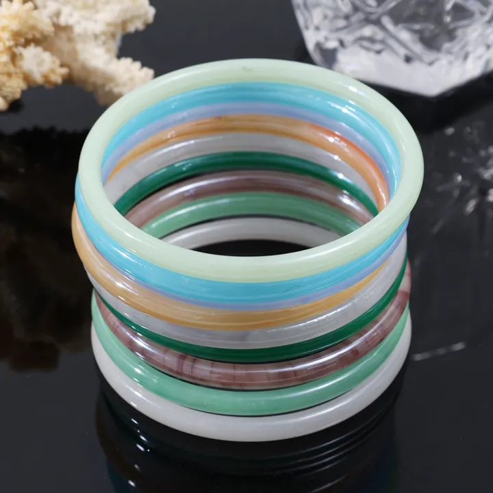 Fashion%20Natural%20Fine%20Round%20Agate%20Jade%20Bangle%20Glass%20Imitation%20Jade%20Tinker%20Bracelet%20for%20Women%20-%20Image%206