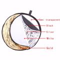 Mohoo 110cm Round Shape 5 in1 Studio Photo Multi-Disc Collapsible Light Reflector. 