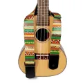 Adjustable Guitar Strap Hawaii National Style Print Thickening Belt Guitar Straps For Guitar Ukulele Ukulele Part Accessories. 