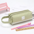 Classic Pocket Pen Pencil Case Canvas Stationery Storage Bag Organizer Cosmetic Eshylala. 
