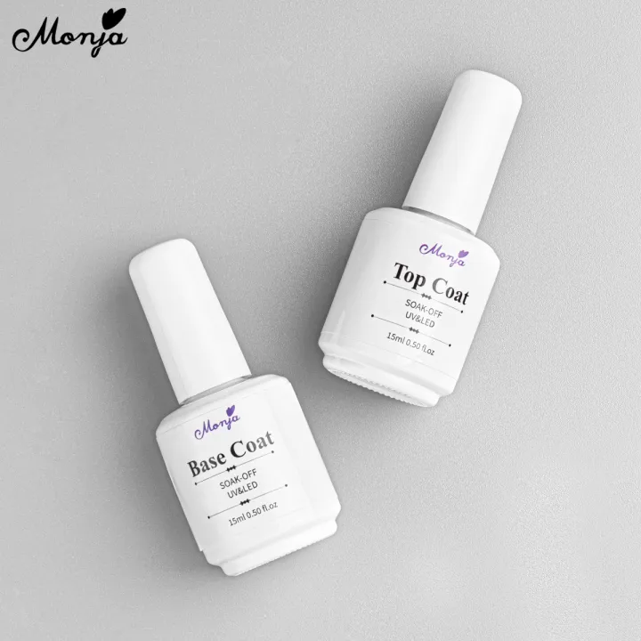 Monja%2015Ml%20Nail%20Art%20Uv%20Gel%20Base%20Varnish%20Top%20Coat%20Led%20Lamp%20Light%20Cure%20Drying%20Soak%20Off%20Reinforce%20Salon%20Home%20Diy%20Manicure%20Design%20Tools%20Devices%20White%20Bottle%20-%20Image%207