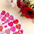 Self Adhesive Party Gift Label Stickers- Valentine'S Day Party Cake Baking Stickers- DIY Greeting Card Gift Heart Stickers- Valentine'S Day Envelope Sealing Sticker. 