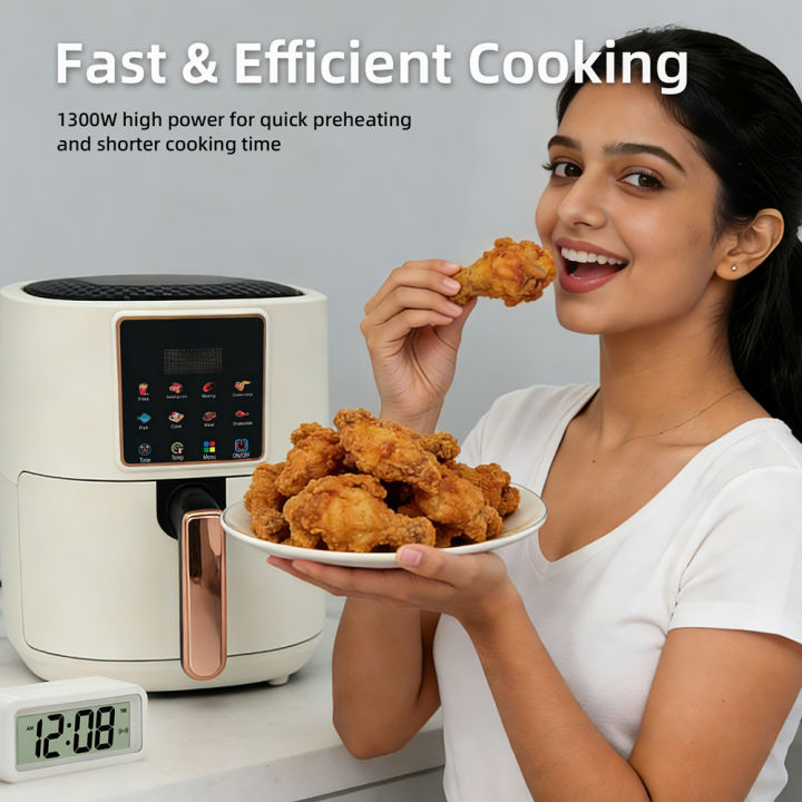 7L Large Capacity Air Fryer – 1300W Fast Heating, Oil-Free Healthy ...
