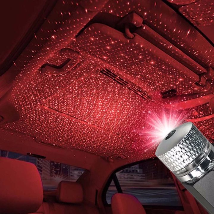 Mini Pcs Usb Led Projector Light Ambient Lights Car laser light Atmosphere Lamp Romantic USB Night Light Car Roof Star Light Home Decoration Light