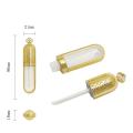 Portable Lip Glaze Tube Compact DIY Capacity Golden Crown Lip Color Tube 3ml Size Split Bottle Cosmetic Bottle for. 