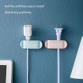 Plug Holder Power Cord Wall Sticker Fixing Clamp Desktop Network Cable Data Cable Organize and Storage Hook Cable Manager. 