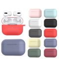 Air Pods Pro Case Cover Silicone + Hook Protective Case Skin for Air pod Pro With More Colors. 
